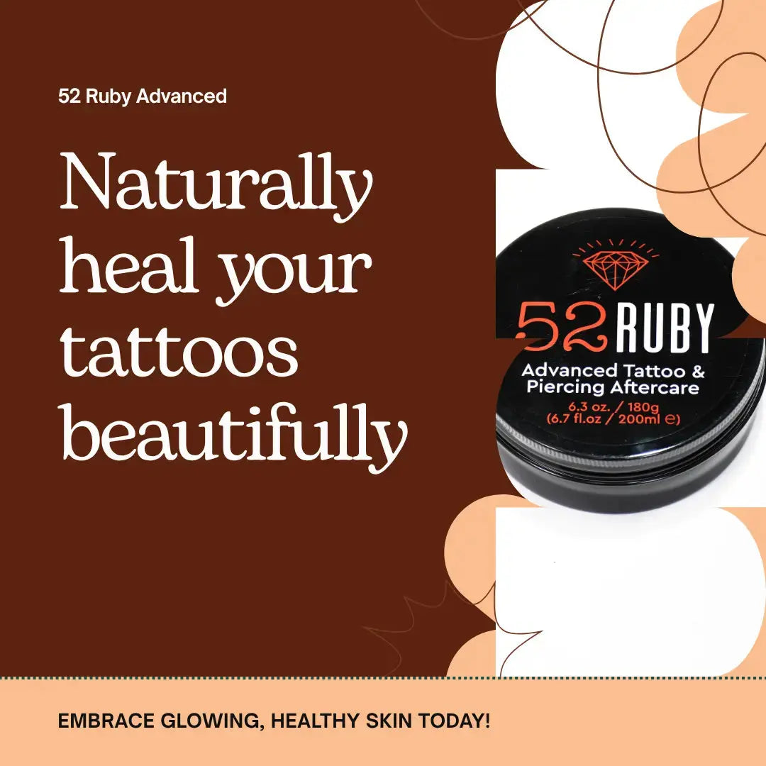A powerful, all-natural balm crafted for artists who care—comforting skin, reducing redness, and protecting your art from the very first touch. 52 Ruby