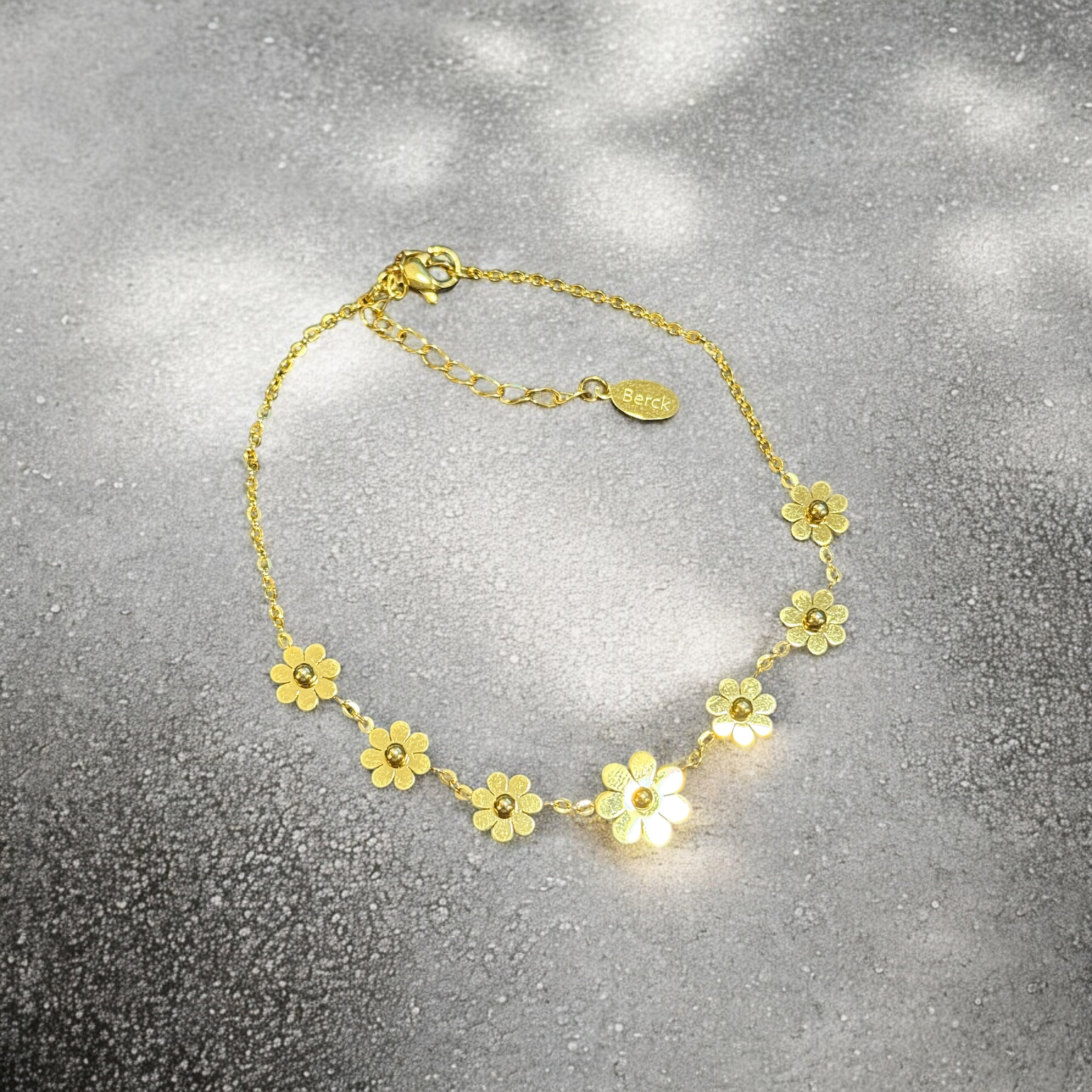 Waterproof 7 Flower Anklet