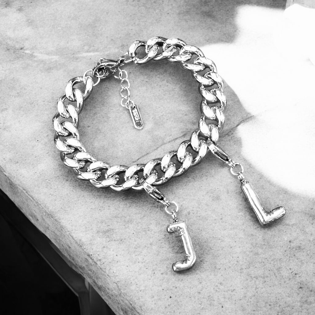 Waterproof Chunky Cuban Curb Chain Bracelet (CHARMS SOLD SEPARATELY)