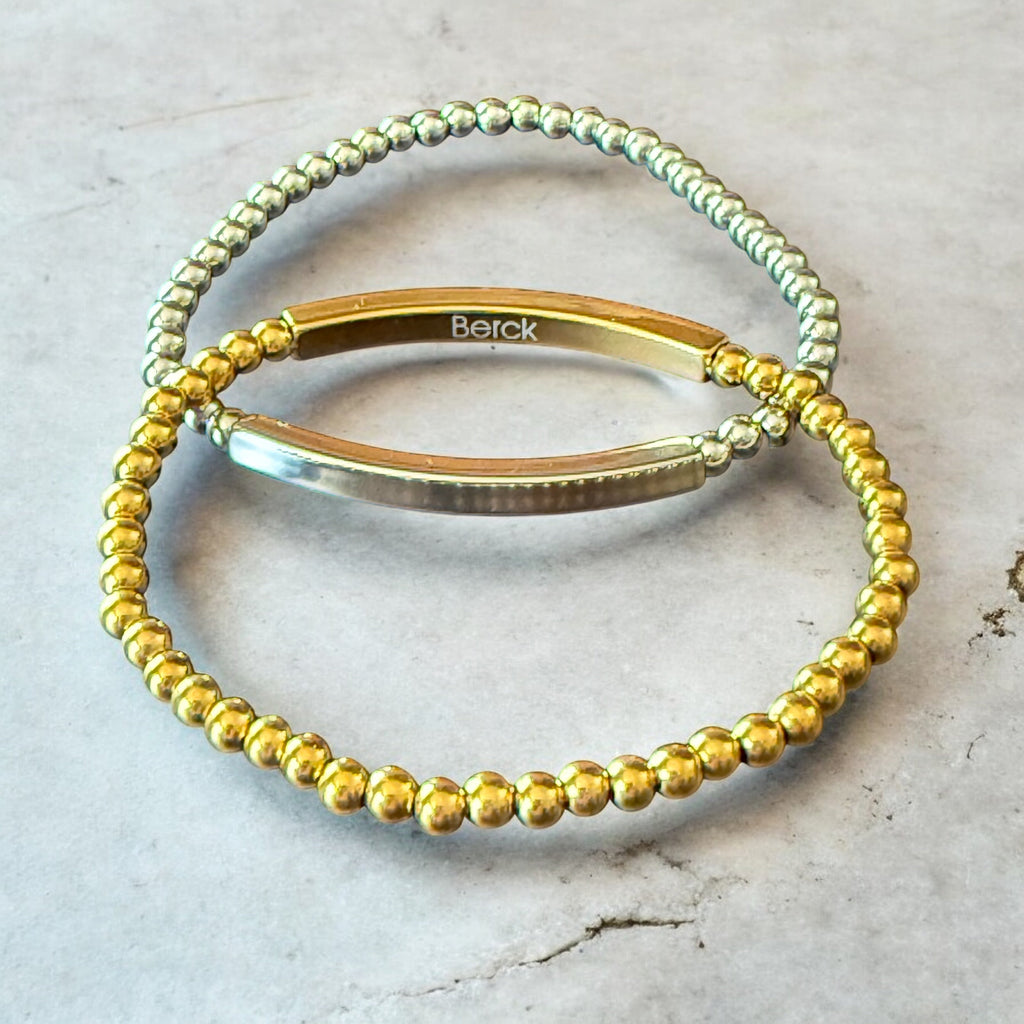 Waterproof Beaded Stretch ID Bracelet