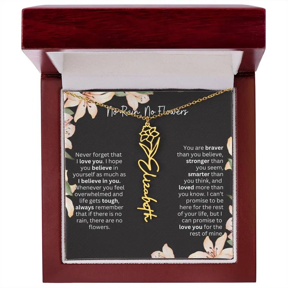 To My Daughter Never Forget That I Love You Necklace