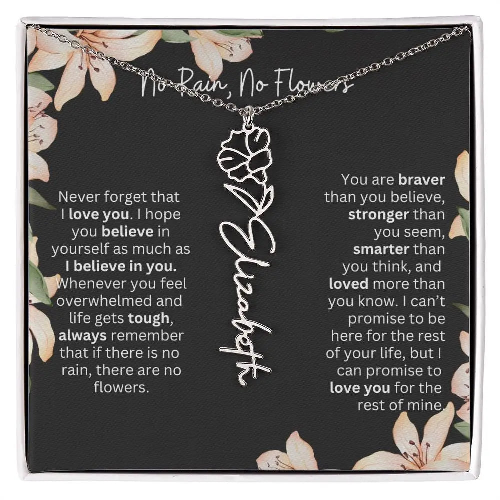 To My Daughter Never Forget That I Love You Necklace