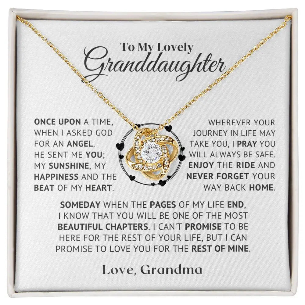 to my lovely granddaughter necklace from grandmom